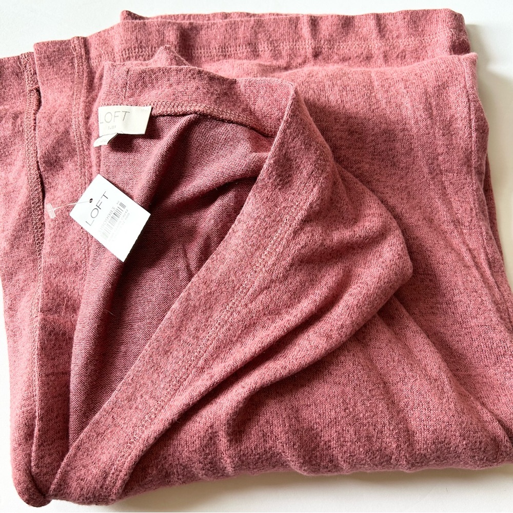 LOFT Rose Heathered Bath Robe / Cardigan Small NWT